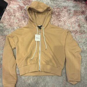 Forever 21 cropped zip up jacket